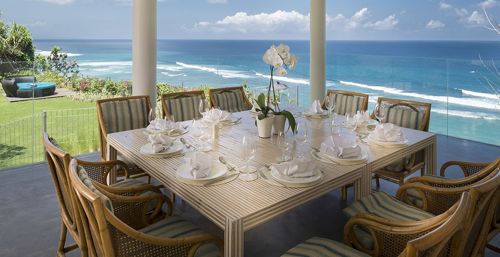 Pandawa Cliff Estate - Villa Markisa - Ultimate dining with a view